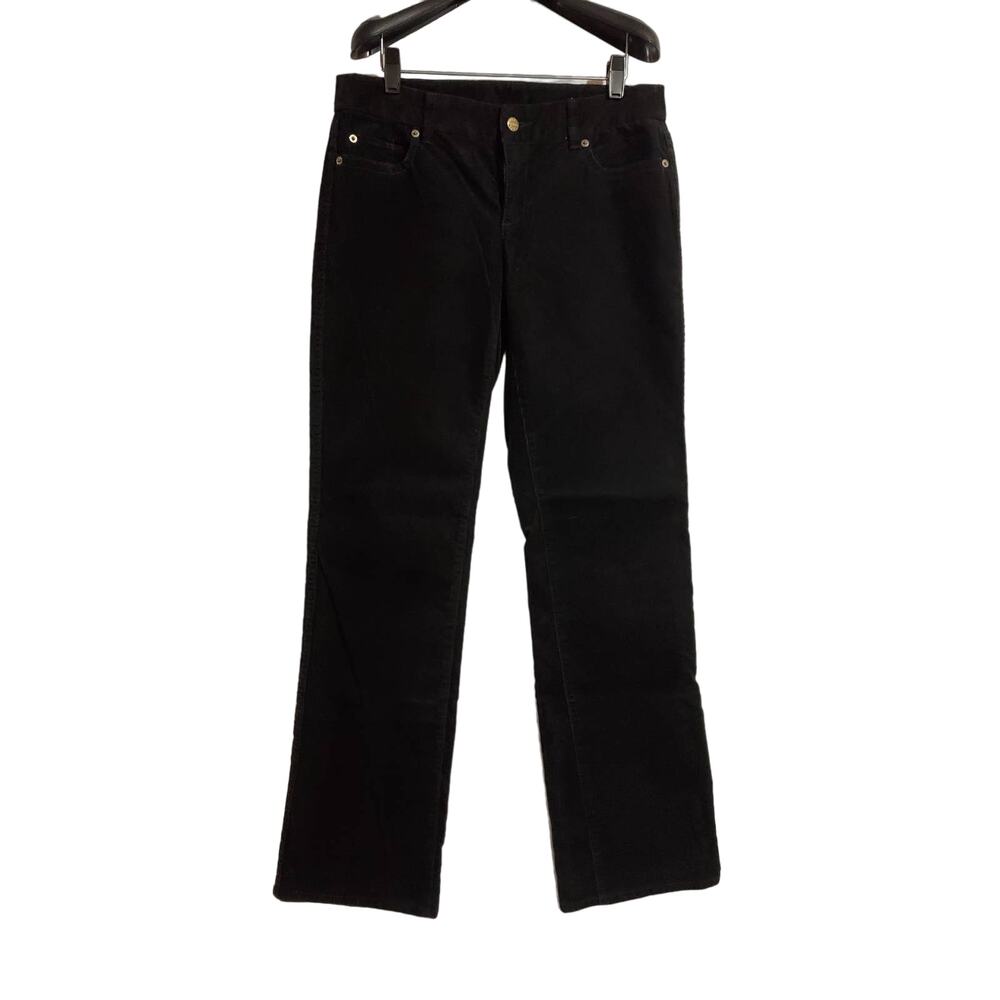 J. Crew Factory Vintage Y2K Black Corduroy Bootcut Pants Womens Size 6 Stretch